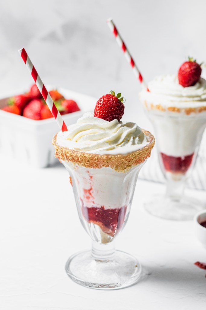 The best Strawberry Cheesecake Milkshake Taryn's Tasting Table